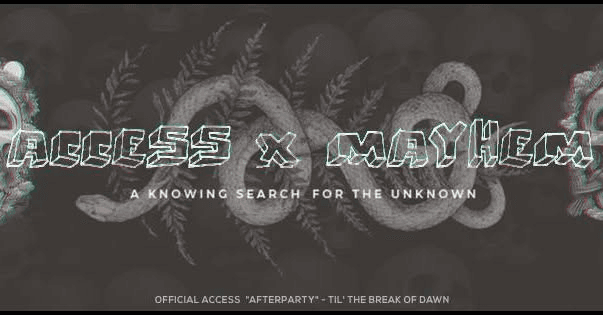 Access x Mayhem The Descent into Hell afterparty artwork