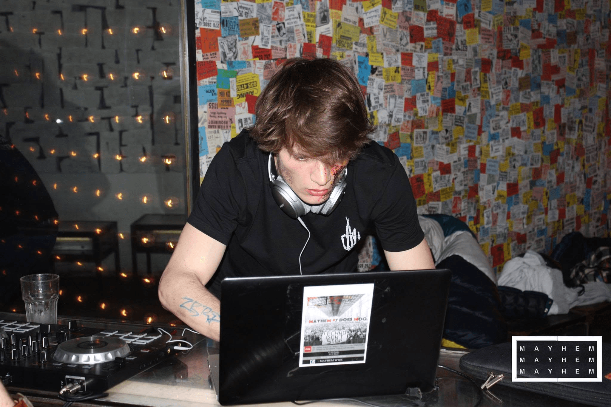 DJ performing at Mayhem #7 Does Moo