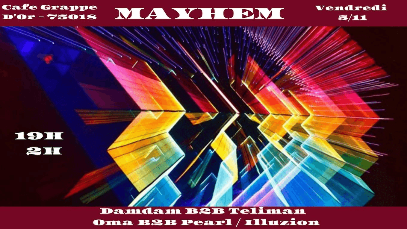 MHM007: Damdam B2B Teliman, Oma B2B Pearl and Illuzion event flyer