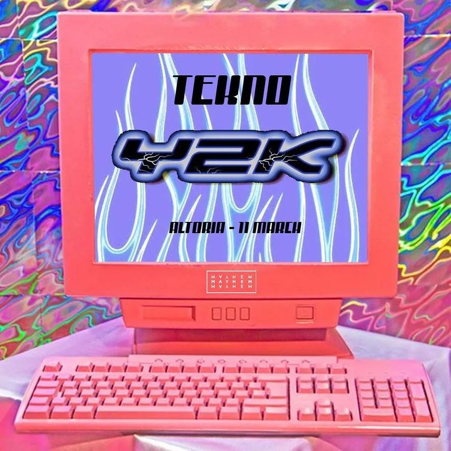 Tekno Y2K Altoria party flyer