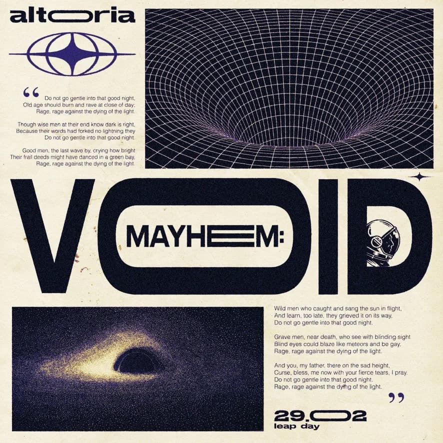 Void main event flyer