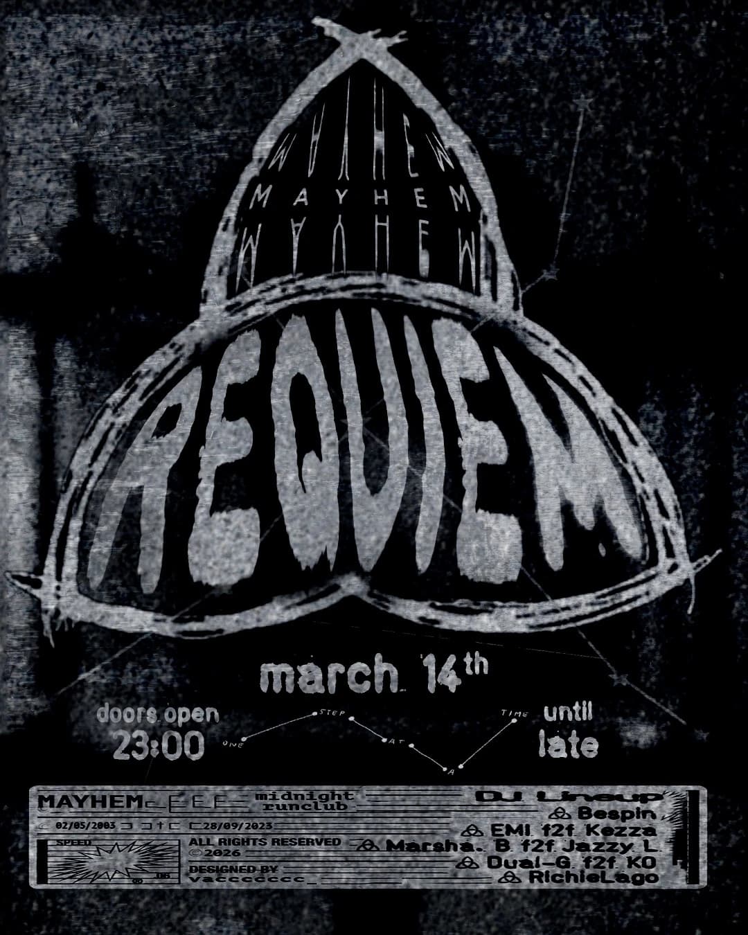 Requiem event flyer