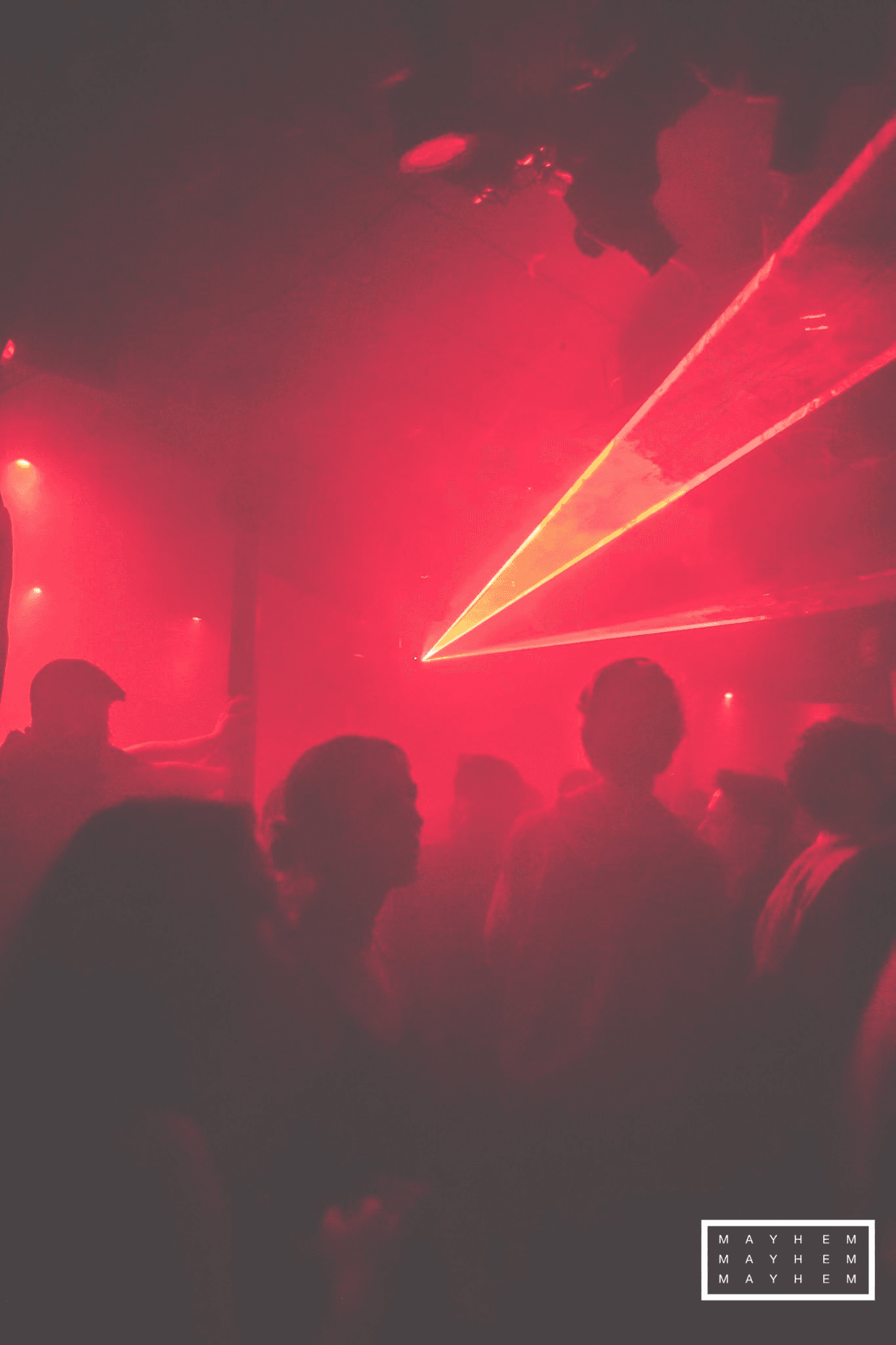 Red laser lights at MHM004: Climax
