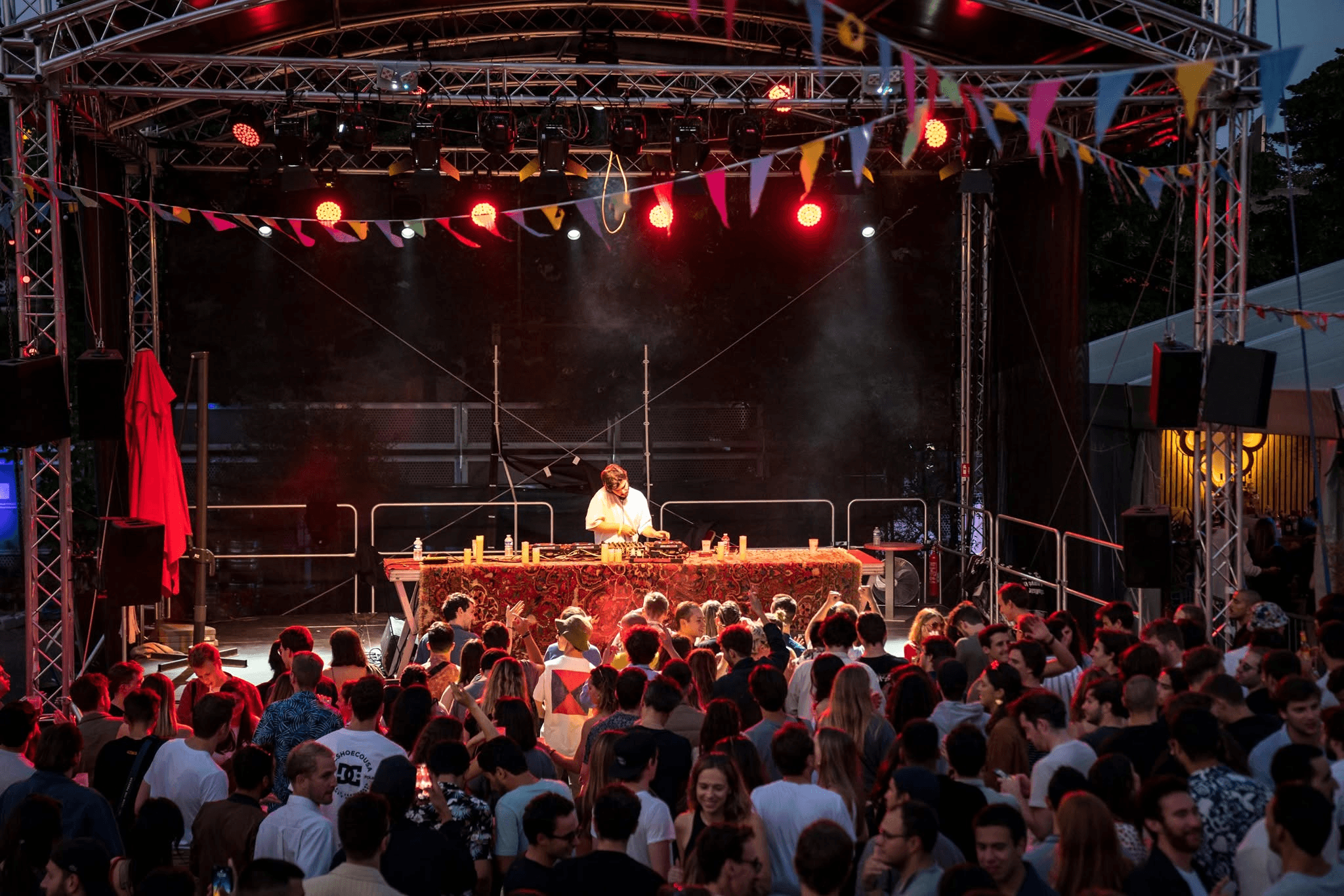 DJ performing at the Noapté opening