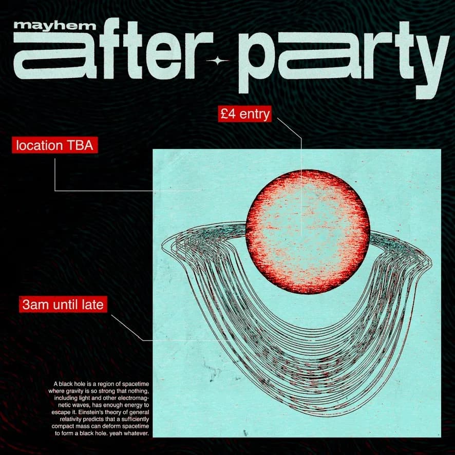 Void afterparty flyer
