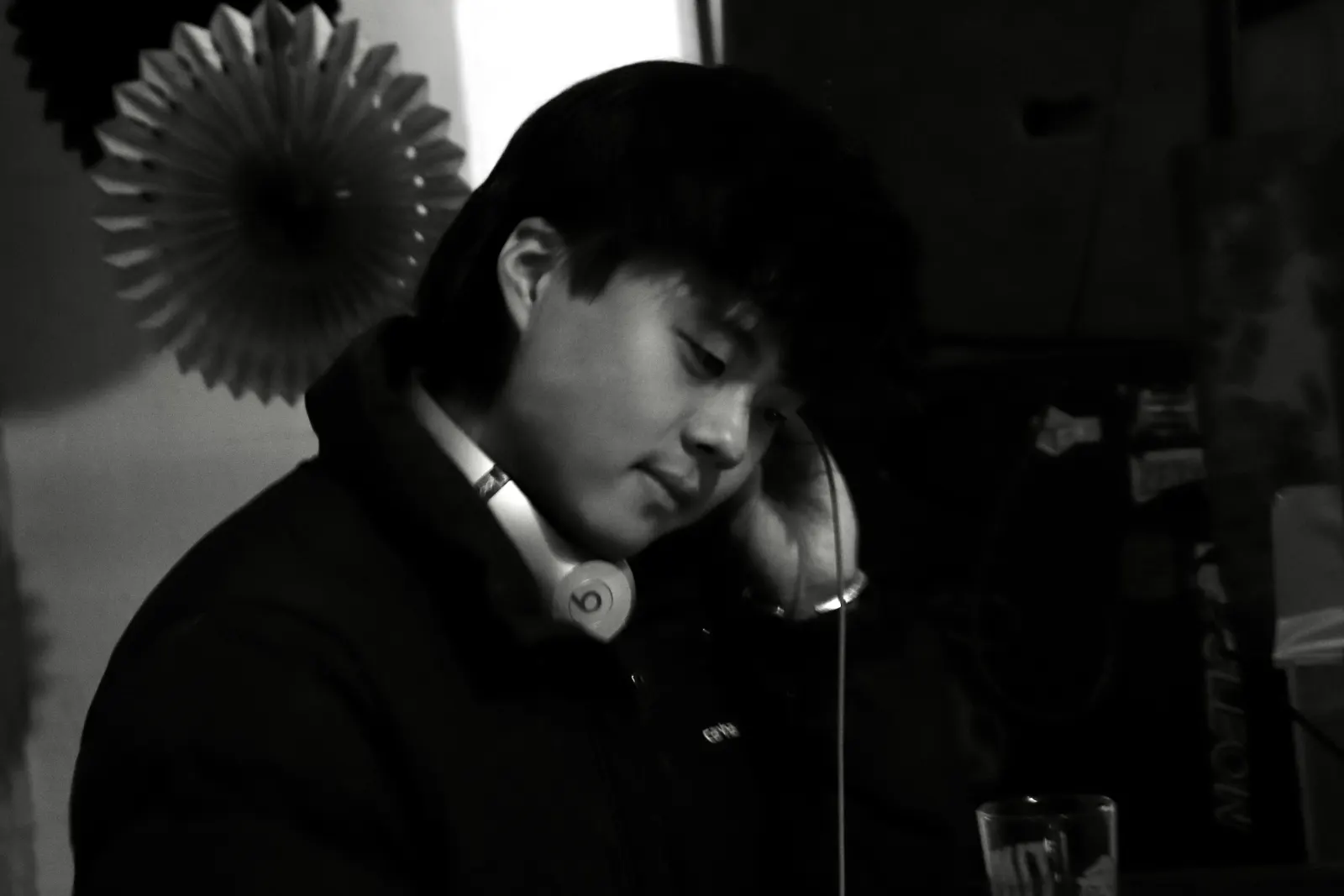 DJ cueing in the Aaja lounge
