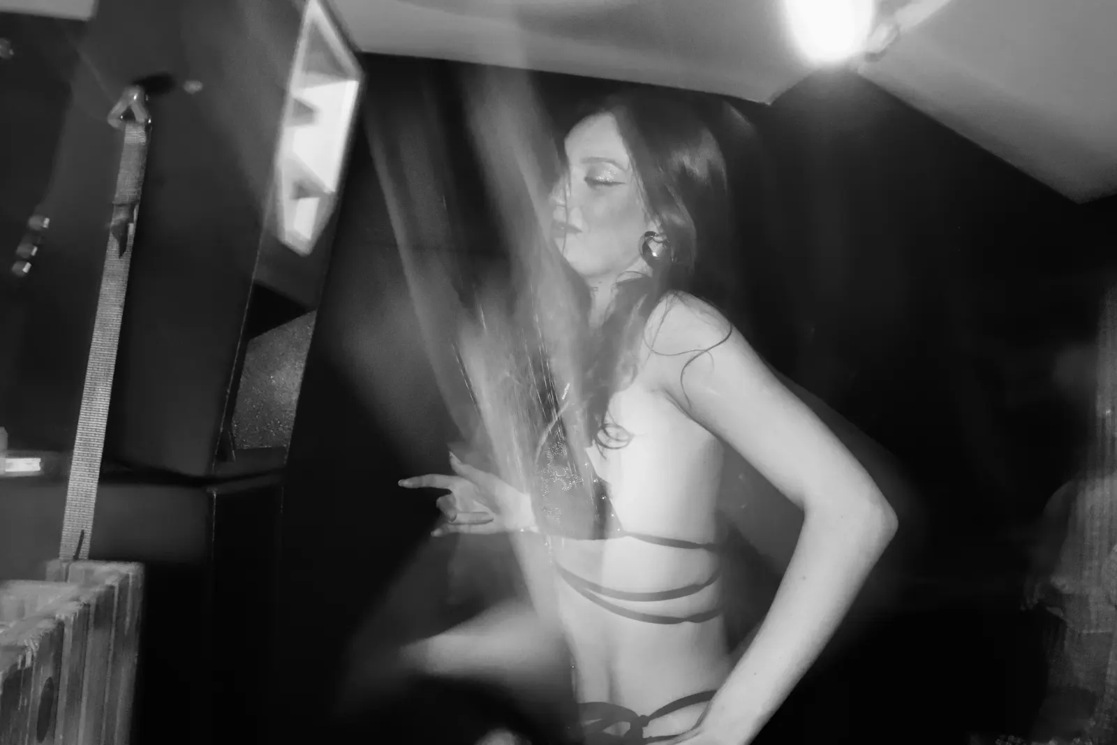 Club room movement in black and white
